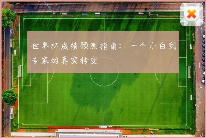 世界杯成绩预测指南:一个小白到专家的真实转变