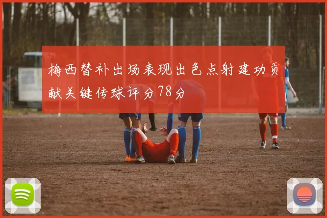 梅西替补出场表现出色点射建功贡献关键传球评分78分