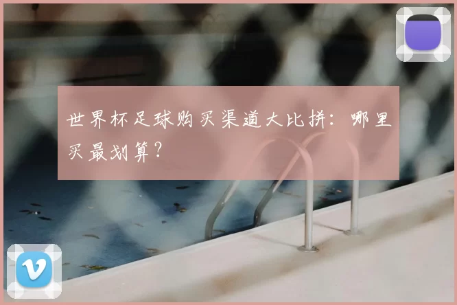 世界杯足球购买渠道大比拼:哪里买最划算?